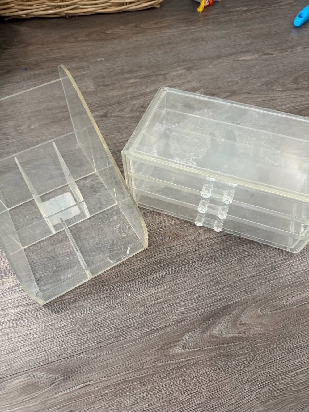 Room Essentials Clear Acrylic Makeup Organizer Set - Transparent